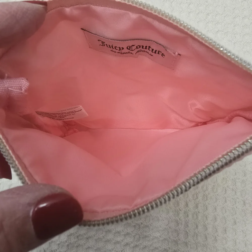 Juicy Couture Light Pink Cosmetic Pouch